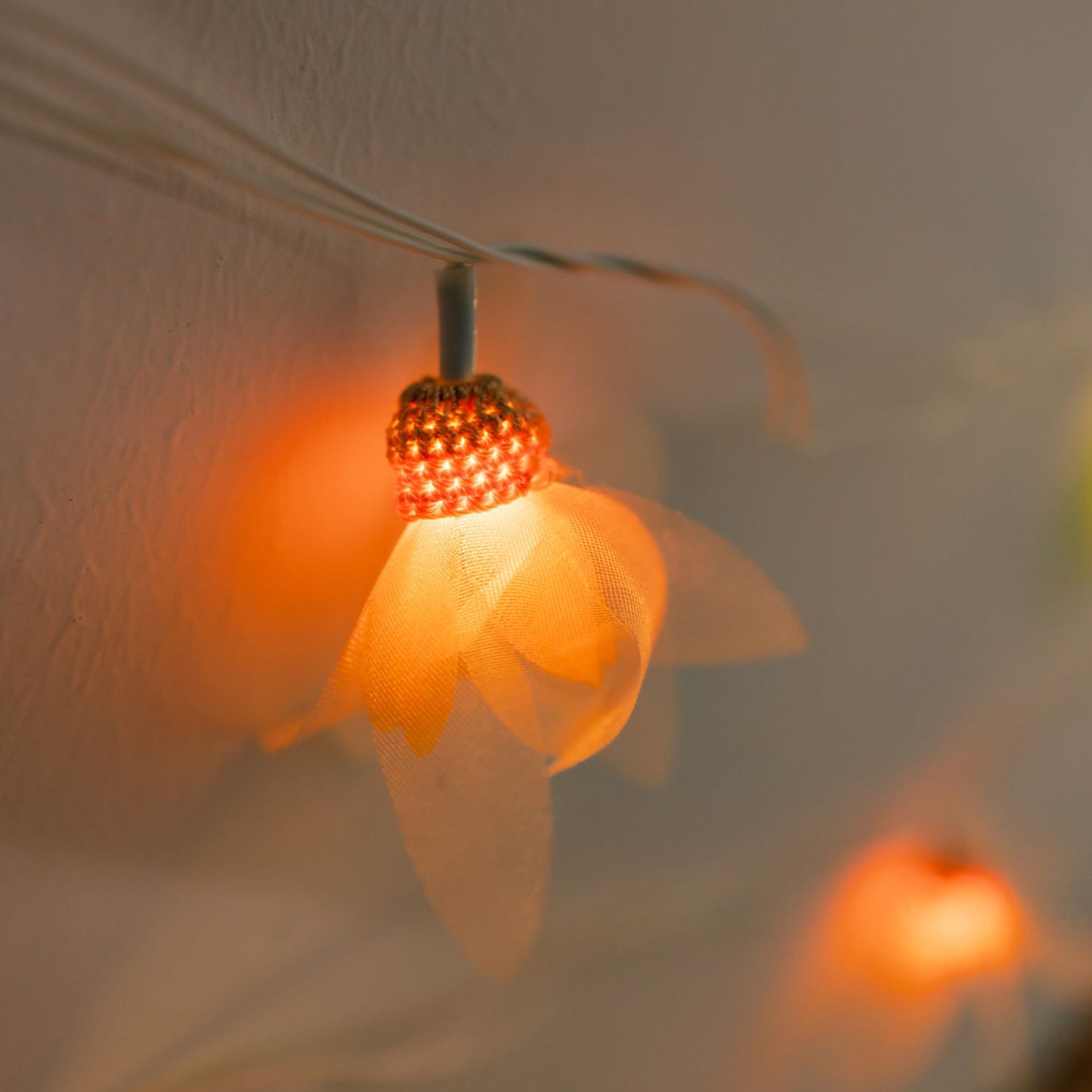 Flower - Handmade Crochet LED String Light for Home Decor 19