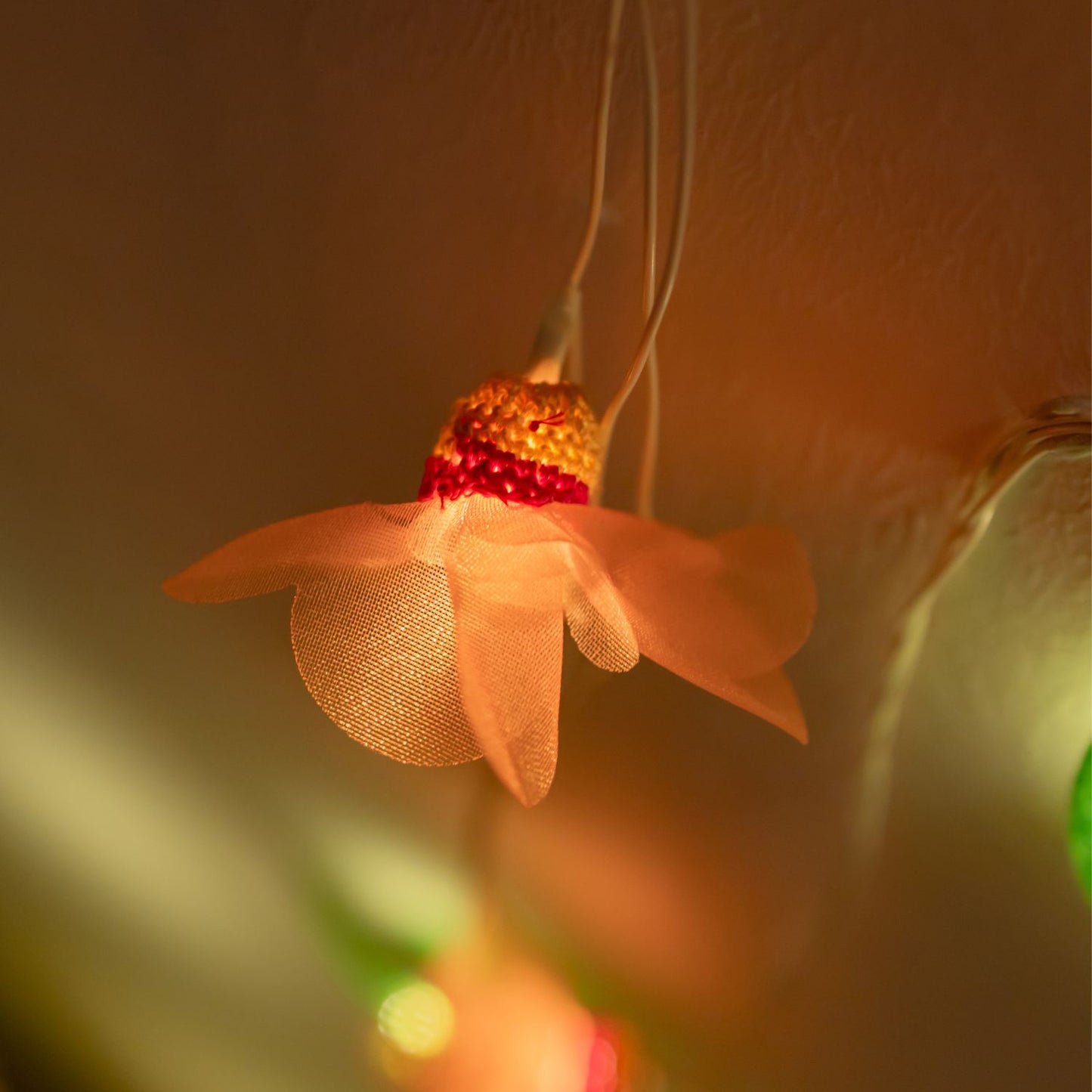 Flower - Handmade Crochet LED String Light for Home Decor 20