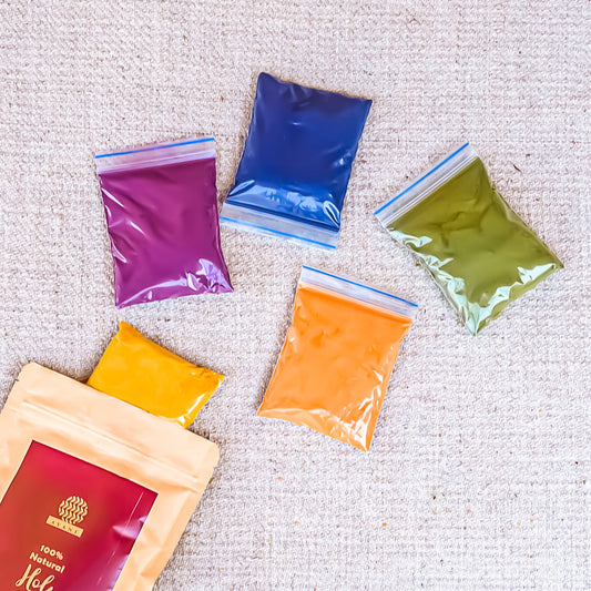 Avani 100% Natural Holi Colors / Gulal Set of 5 Combo (50 grams each)