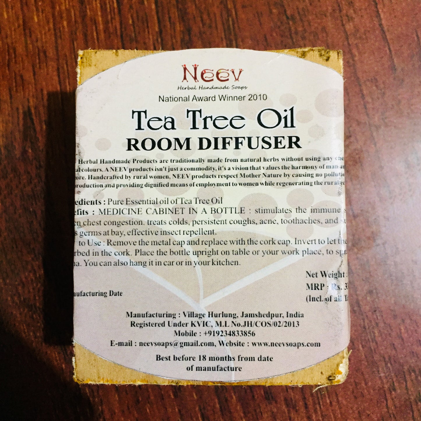 "Teatree Room Diffuser Medicine Cabinet in a Bottle"