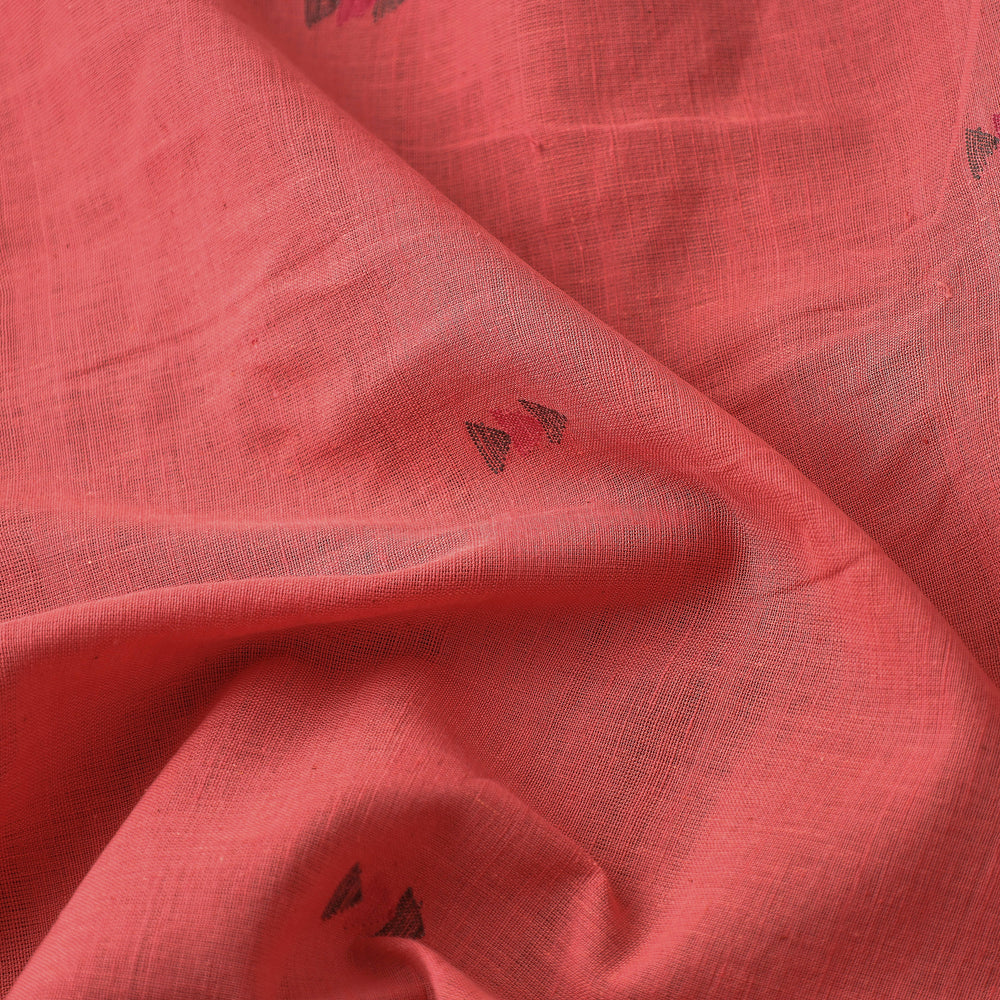 Pink - Srikakulam Jamdani Thread Buti Pure Handloom Cotton Fabric