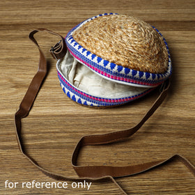 Beige Handcrafted Multipurpose Jute Round Sling Bag