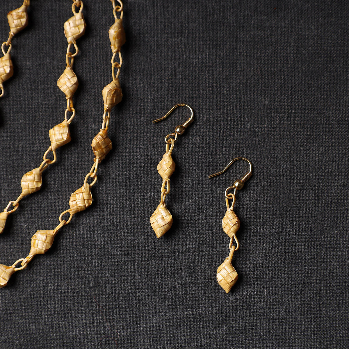 bamboo necklace set