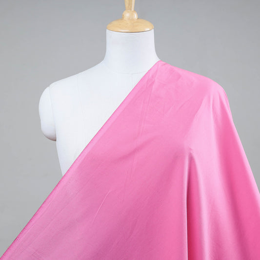 Pink Prewashed Plain Dyed Cotton Fabric
