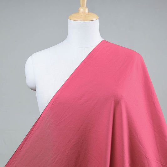 Red Prewashed Plain Dyed Cotton Fabric