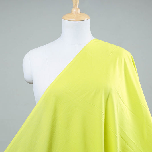 Yellow -  Prewashed Plain Dyed Cotton Fabric