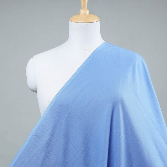 Light Blue Prewashed Plain Dyed Cotton Fabric