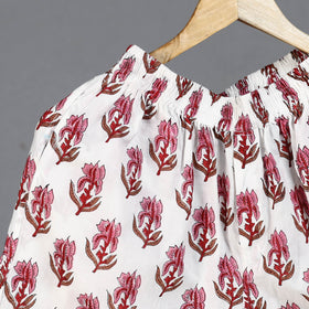  Sanganeri Block Printed Cotton Unisex Boxer/Shorts 