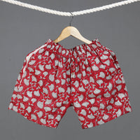 Sanganeri Block Printed Cotton Unisex Boxer/Shorts
