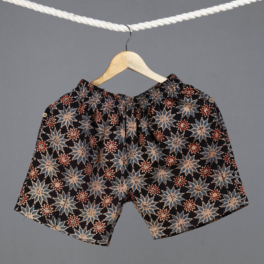 Ajrakh Block Printed Cotton Unisex Boxer/Shorts
