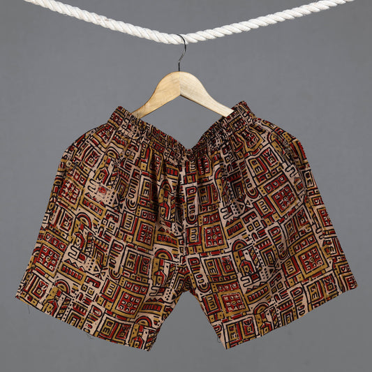 Ajrakh Block Printed Cotton Unisex Boxer/Shorts