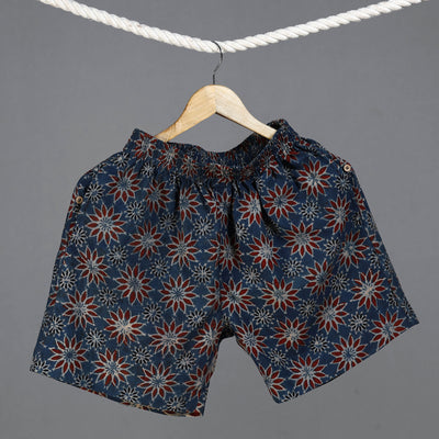 Ajrakh Block Printed Cotton Unisex Boxer/Shorts