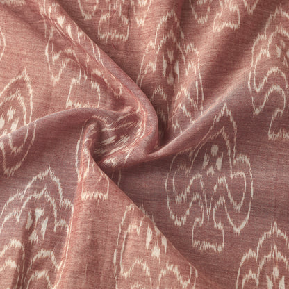 Peach - Maniabandha Ikat Weave Handloom Cotton Fabric