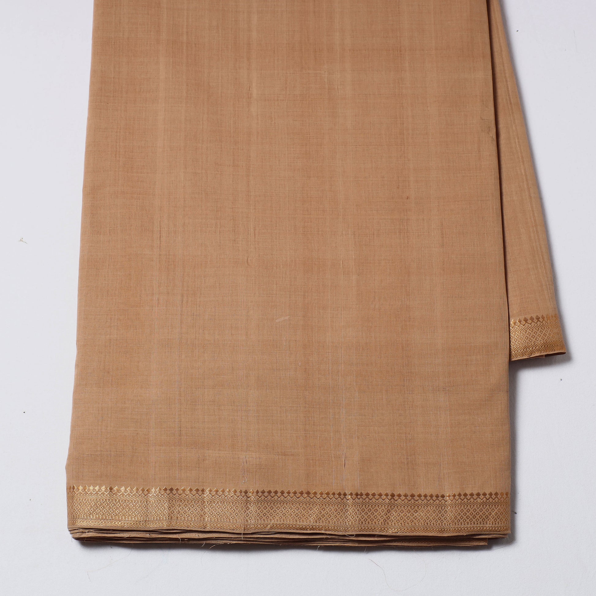 Mangalagiri Handloom Cotton Nizam Zari Border Fabric