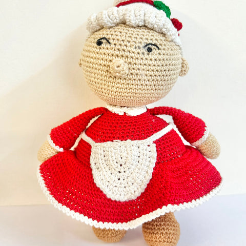 Handcrafted Crochet Mrs. Claus