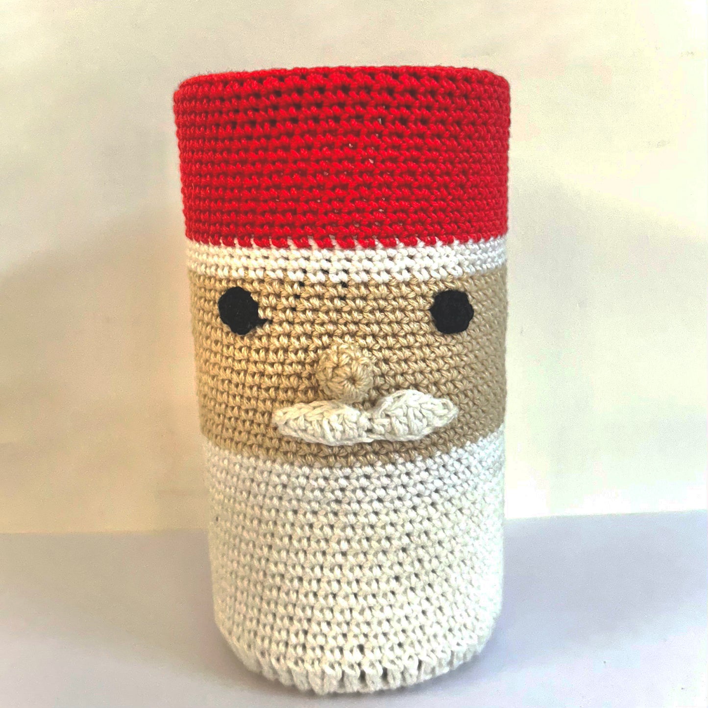 Handcrafted Crochet Santa Pen Stand