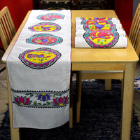 Madhubani Handpainted Chanderi Table Mats