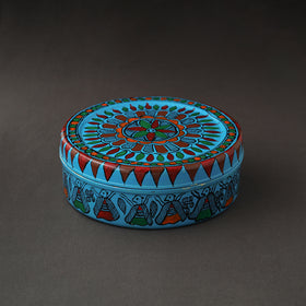  Godna Madhubani Handpainted Stainless Steel Casserole