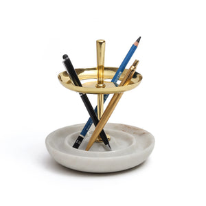 Bau Pen Stand - White Pearl