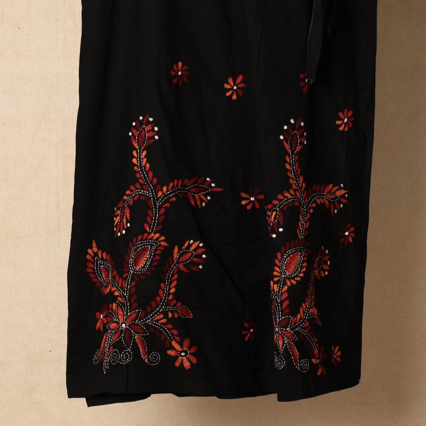 kantha embroidery skirt