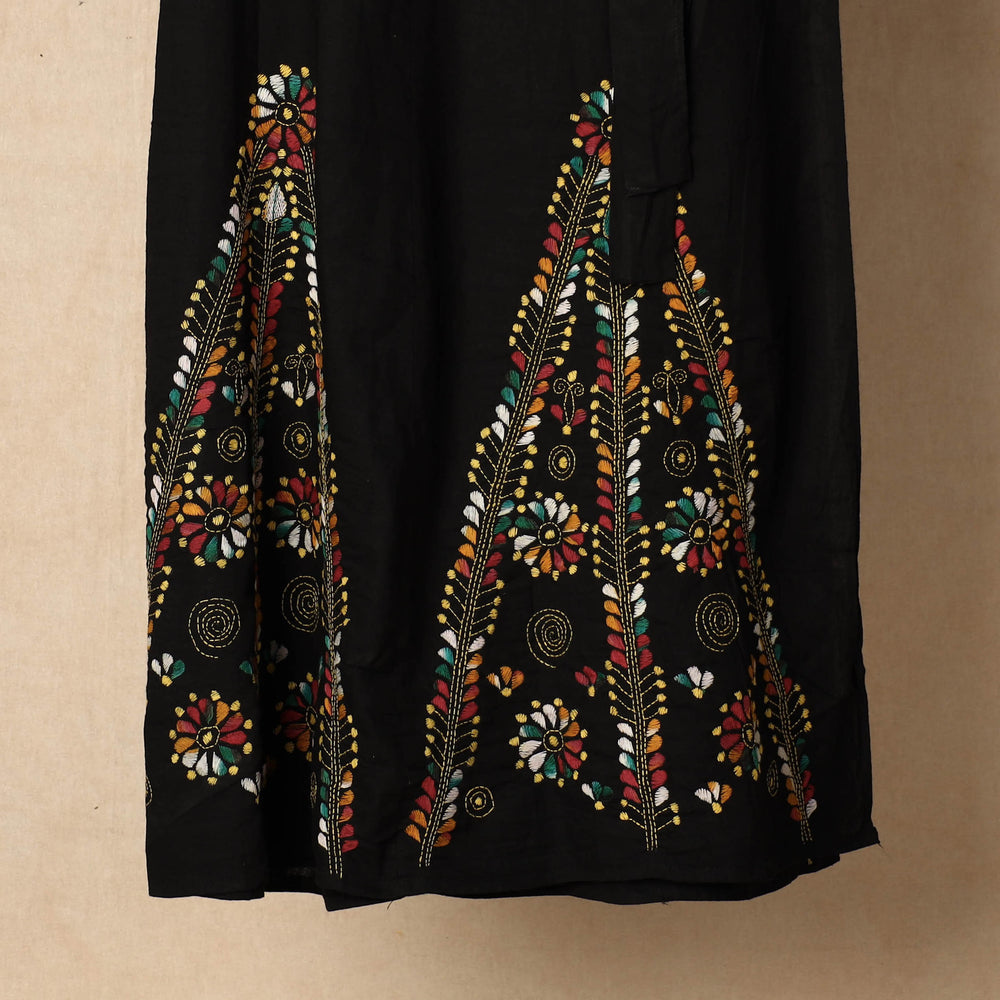 kantha embroidery skirt