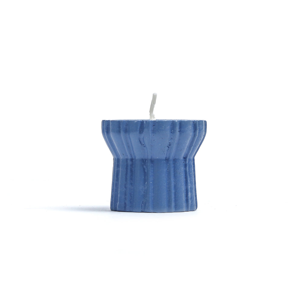 Qutub  Azure Blue Candle Stand - Set Of 4