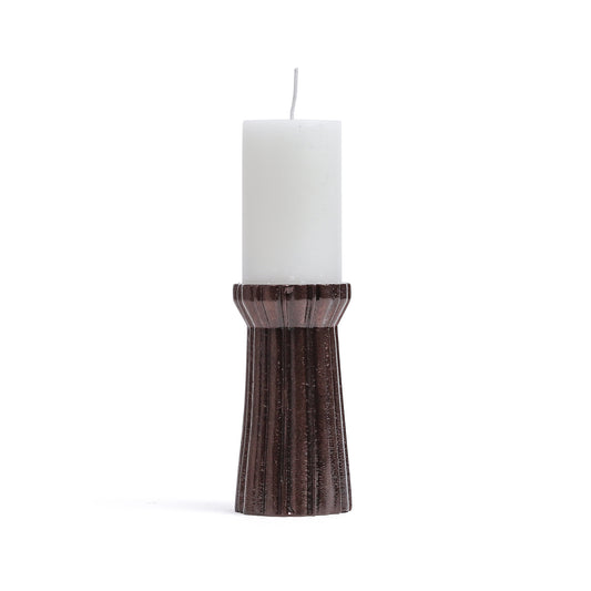 Qutub Copper Candle Stand - M