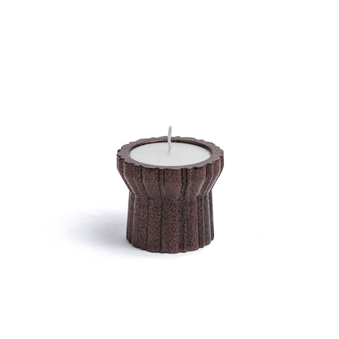 Qutub Copper Candle Stand -t Light