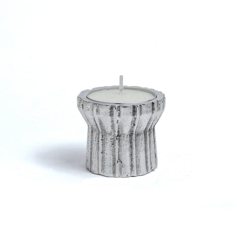 Qutub Silver Candle Stand - T Light