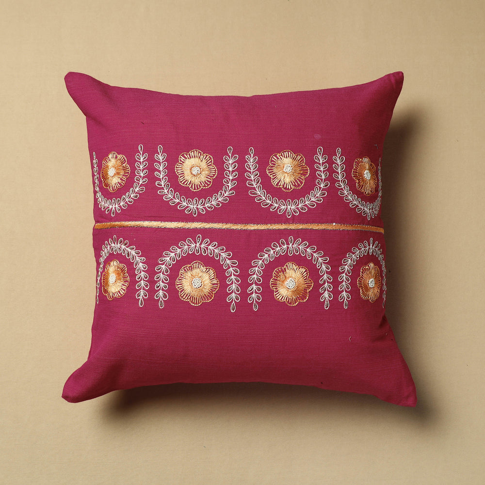 Embroidery Cotton Cushion Cover 