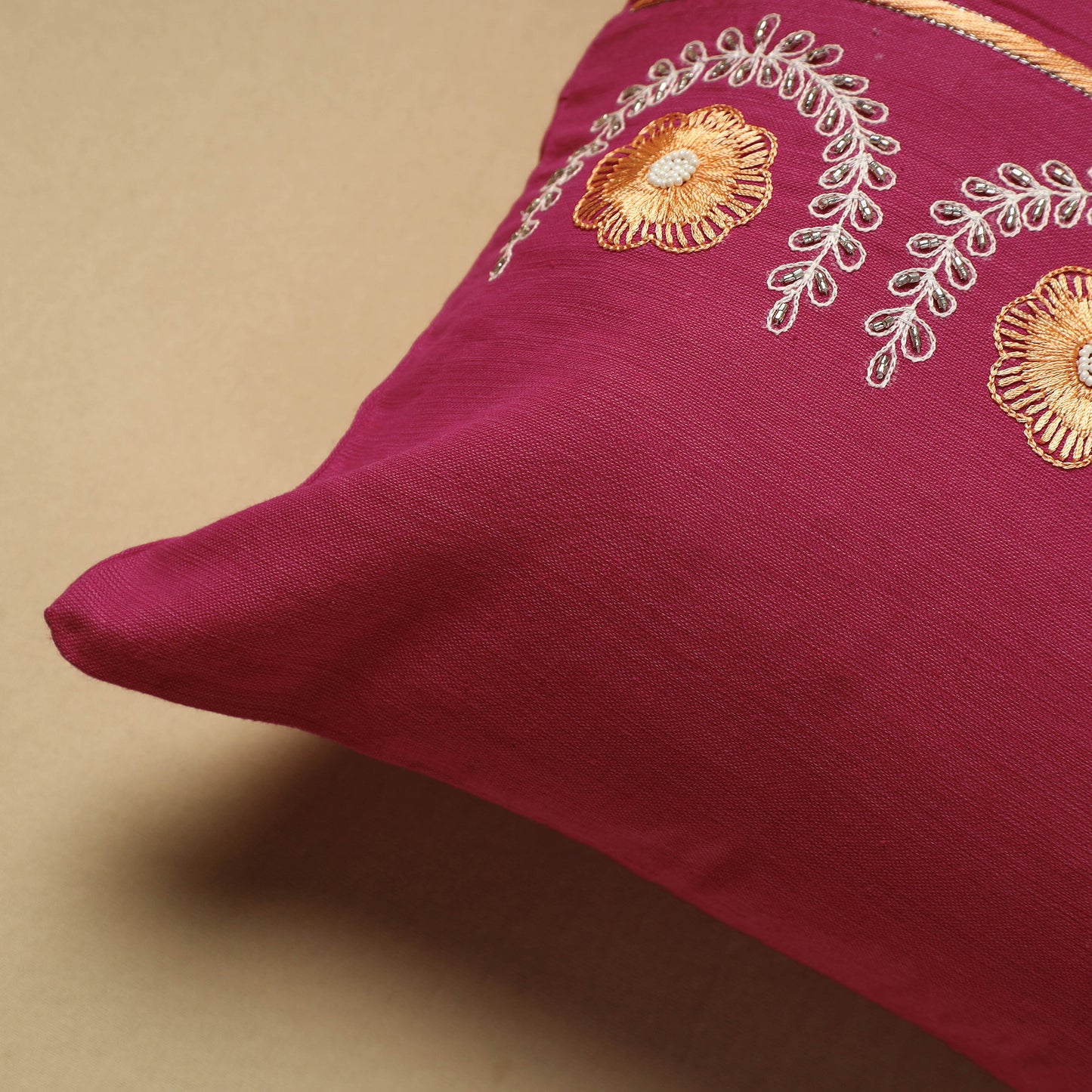 Embroidery Cotton Cushion Cover 