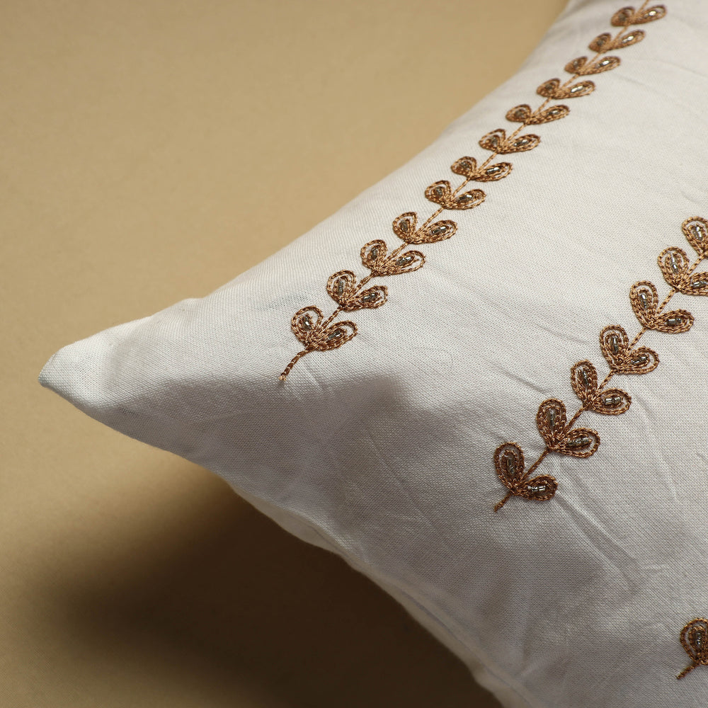 Embroidery Cotton Cushion Cover 