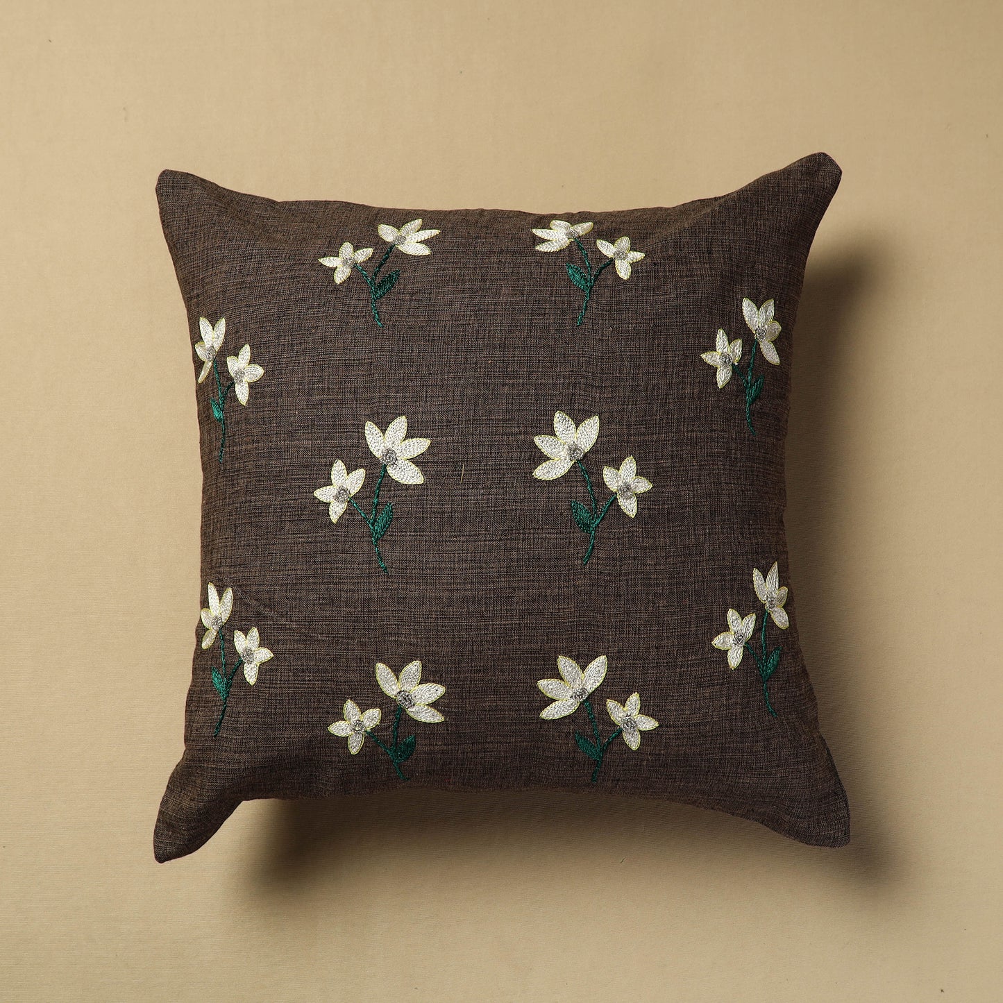 Embroidery Cotton Cushion Cover  