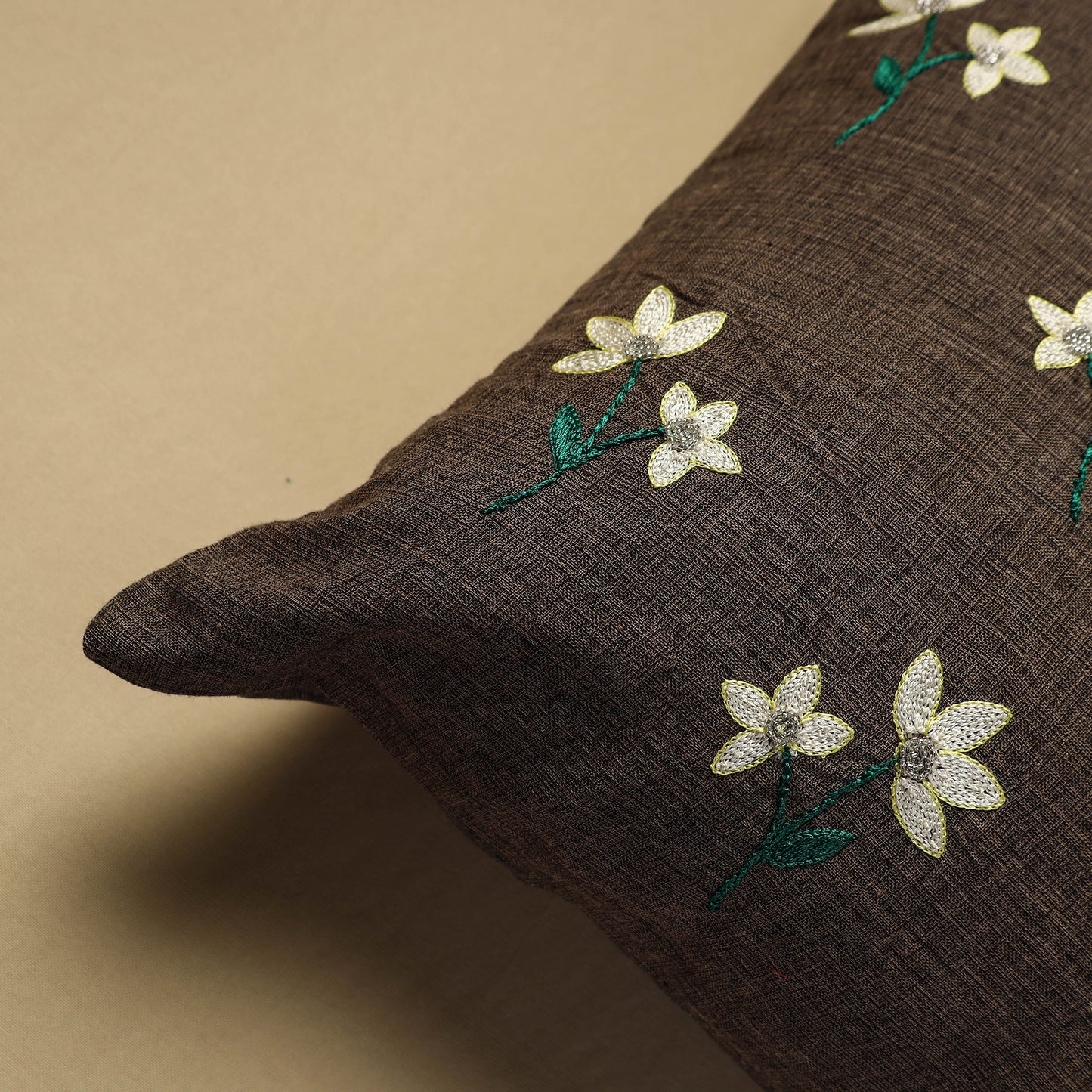 Embroidery Cotton Cushion Cover  