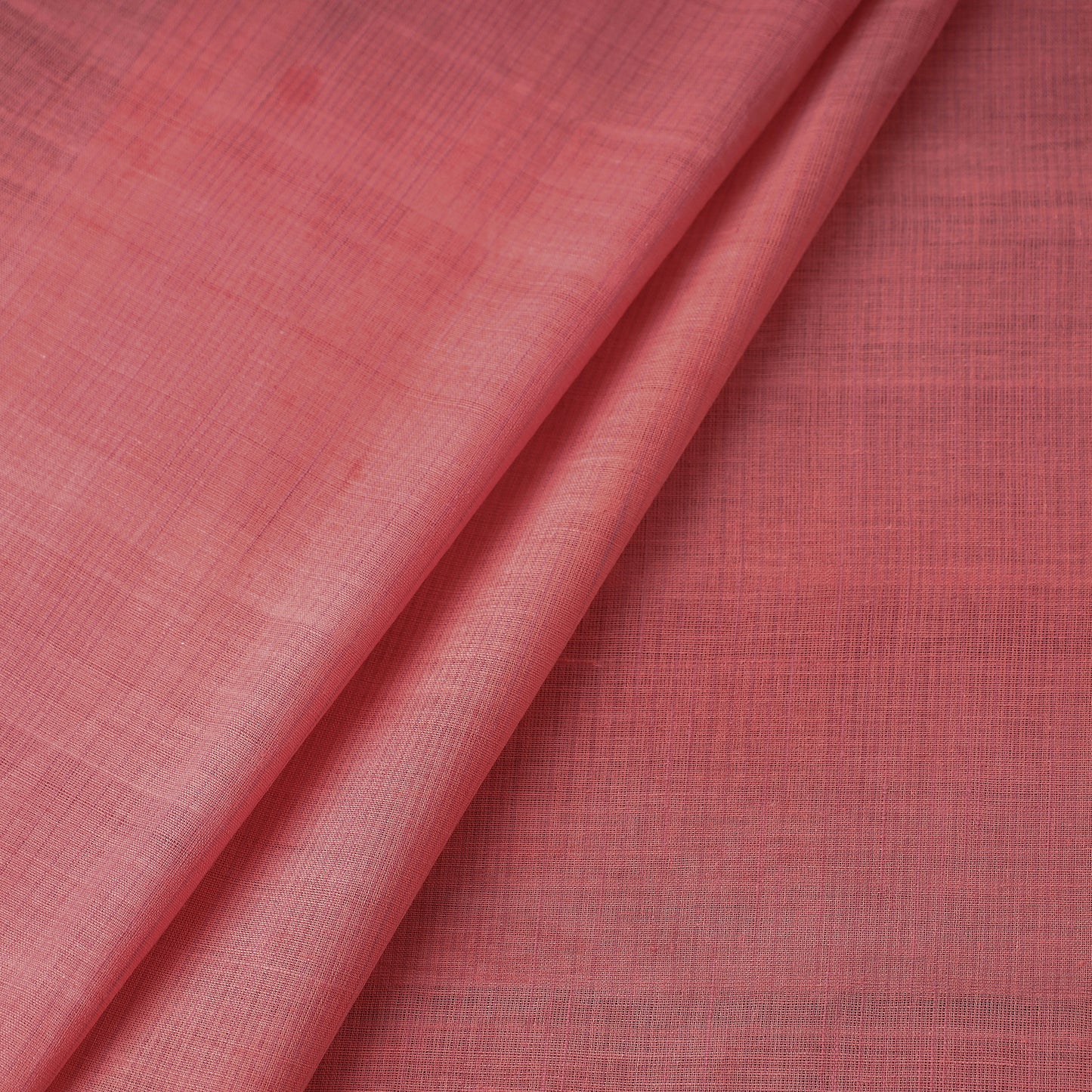 Pink - Pure Handloom Godavari Stripe Cotton Fabric