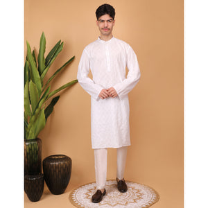 chikankari men kurta