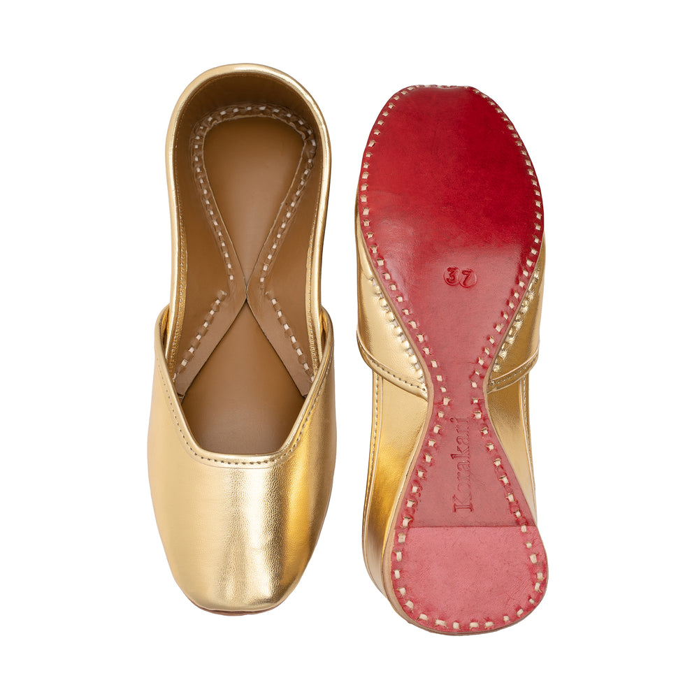 Gold Dust Women's Kolhapuri Leather Jutti