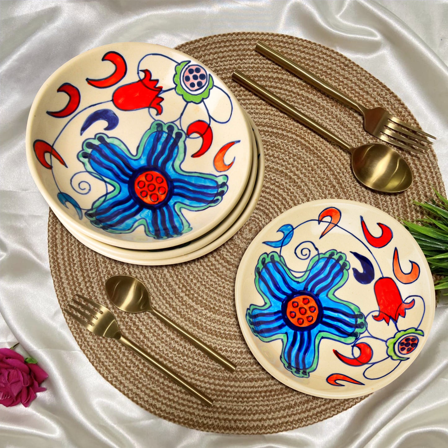 serving plate set