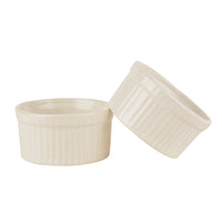 Studio Pottery Ceramic Dessert / Dip Bowls (150 ml each, Set of 2, White)