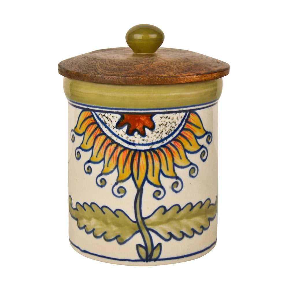 Handpainted Ceramic Jar