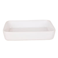 Ceramic Baking Dish ( L x B x H – 27 x 19 x 5.5 cm , White , 1500 ml)