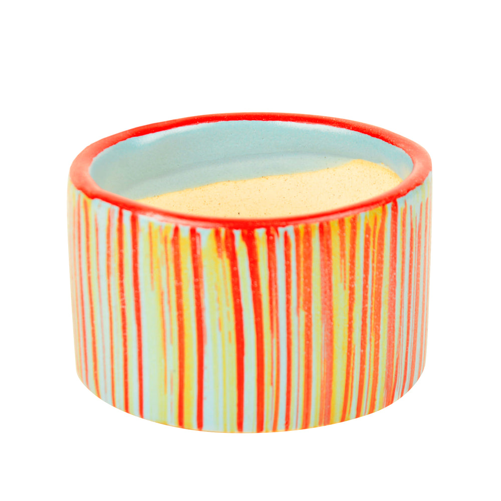 Striped Planter Pot