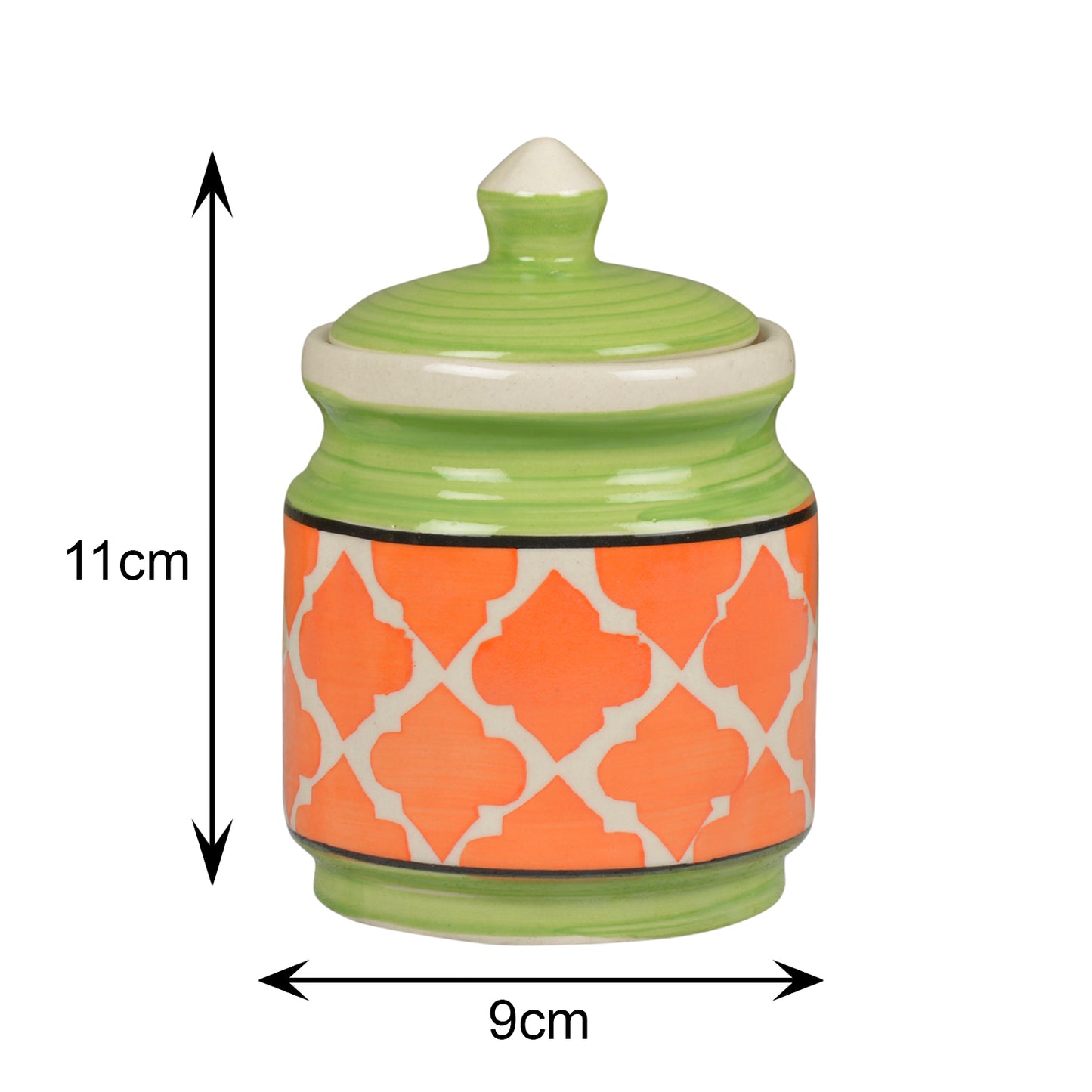 Handpainted Ceramic Jar