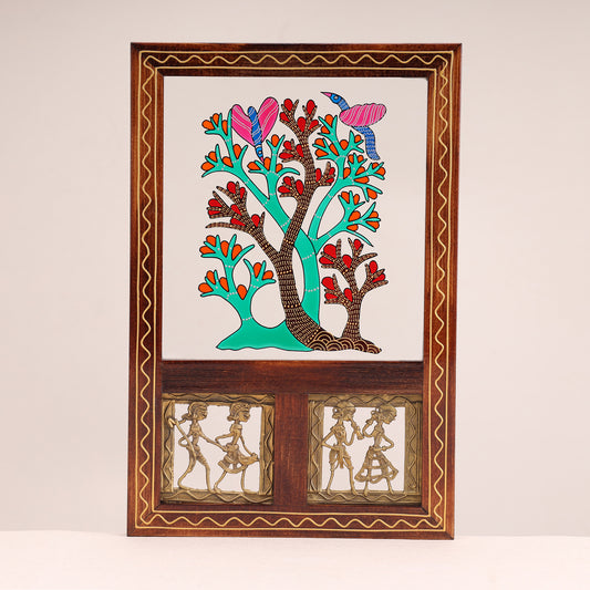 Ksitija-Gond Tree Of Life Wall Art Frame