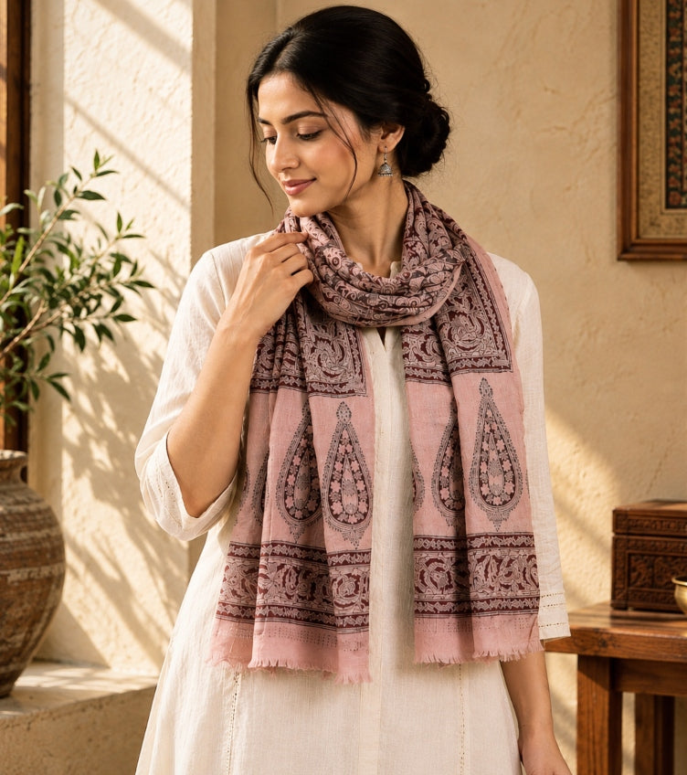 Kalamkari Wool Stoles