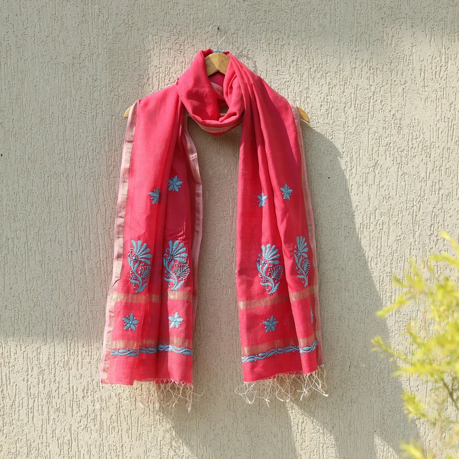 Kantha work stoles