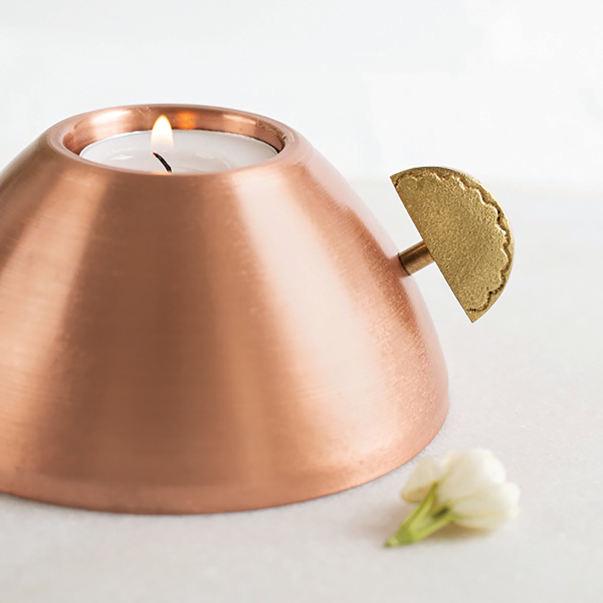 Copper Tea Light Holder 