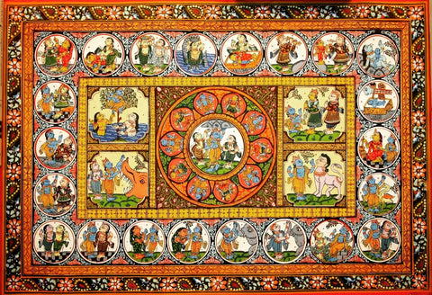 Krishna Lila in Patachitra of Odisha