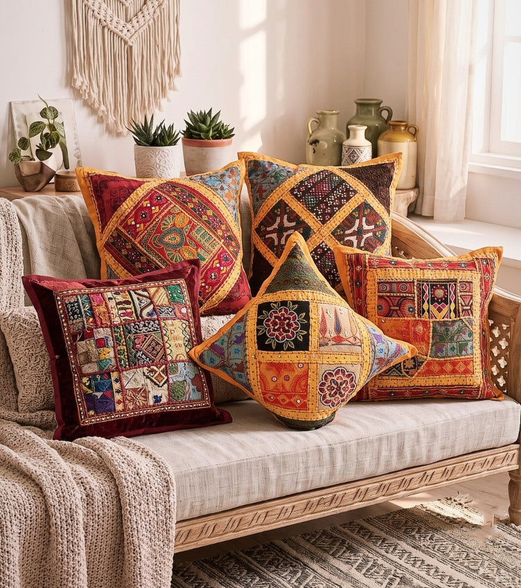 Embroidery Cushion Covers