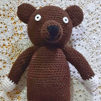 Handmade Crochet Mr Bean Teddy